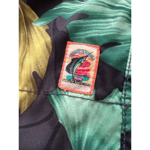 Tommy Bahama Men's Lined Green Leaf Swim Trunk Shorts- Size M - Picture 3 of 4